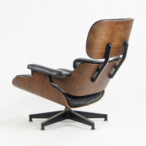 SOLD 1960's Herman Miller Eames Lounge Chair & Ottoman Rosewood 670 671 Black Leather