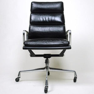 SOLD Rare Early Eames Herman Miller Soft Pad High Back Aluminum Group Chair