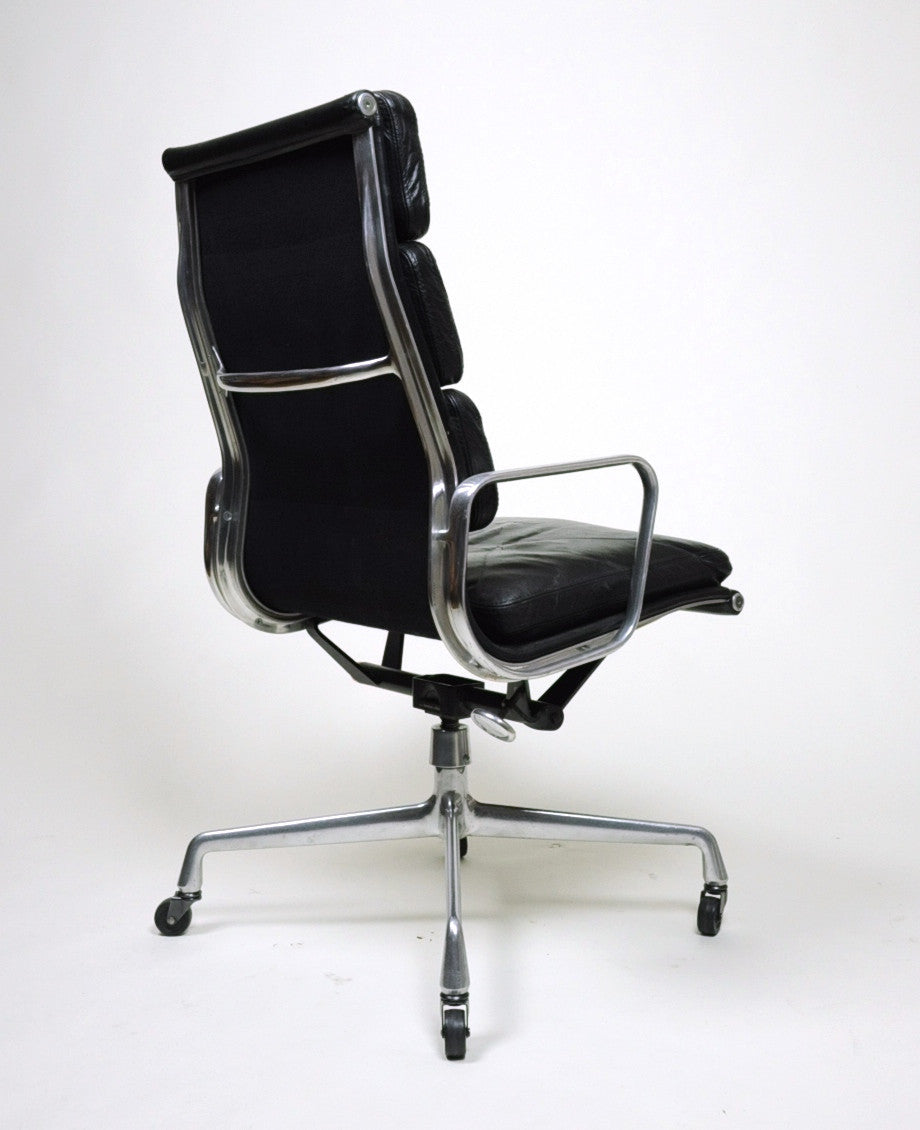 SOLD Rare Early Eames Herman Miller Soft Pad High Back Aluminum Group Chair