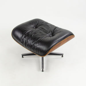 SOLD 1960's Herman Miller Eames Lounge Chair & Ottoman Rosewood 670 671 Black Leather