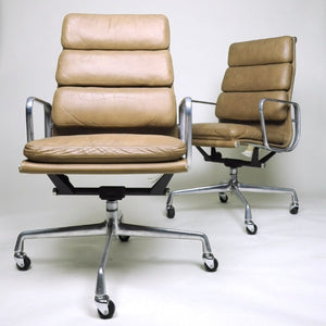 SOLD Eames Herman Miller Soft Pad High Back Aluminum Group Chairs Set Of Six