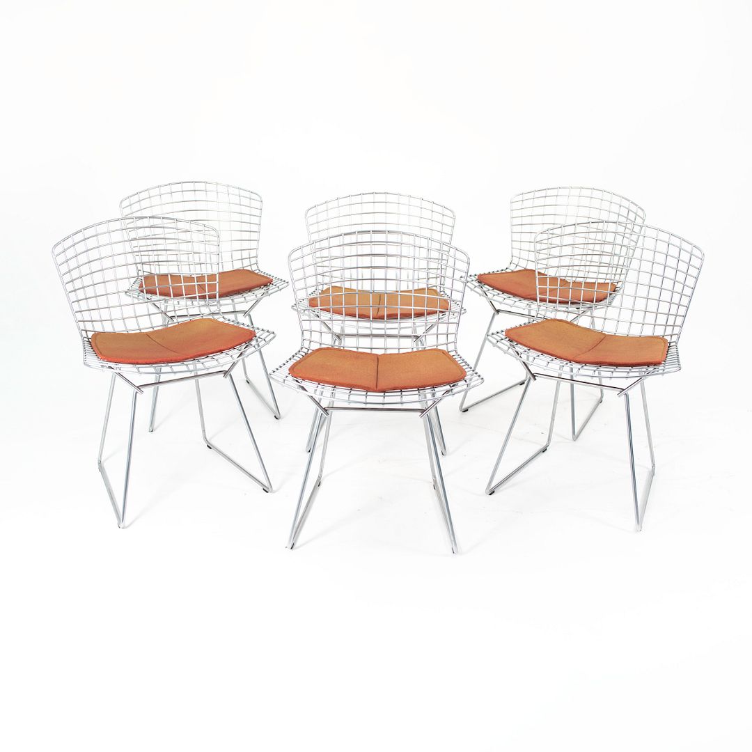 Knoll Bertoia Side Chair with Back Pad and Seat Cushion